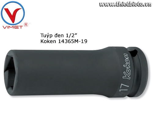 Tuýp đen 1/2 Koken 14365M-19