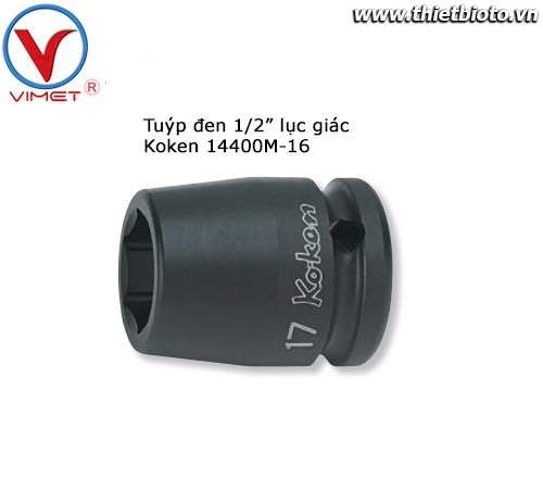 Tuýp đen 1/2 lục giác Koken 14400M-16