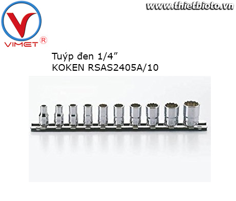 Bộ tuýp đen 10 chi tiết Koken RSAS2405A
