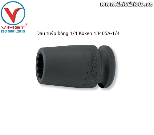 Tuýp đen bông 1/4 Koken 13405A-1/4