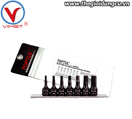 Bộ đầu tuýp đầu lục giác 3/8 inch 7 món toptul GDAG0702
