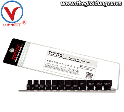 Bộ đầu tuýp lục giác 3/8 inch 12 món