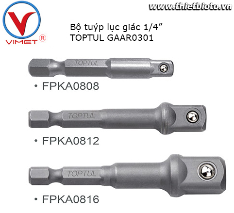 Bộ đầu tuýp lục giác 1/4